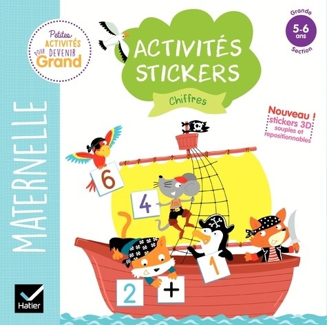 Activités stickers chiffres - Maternelle Grande Section 5-6 ans  