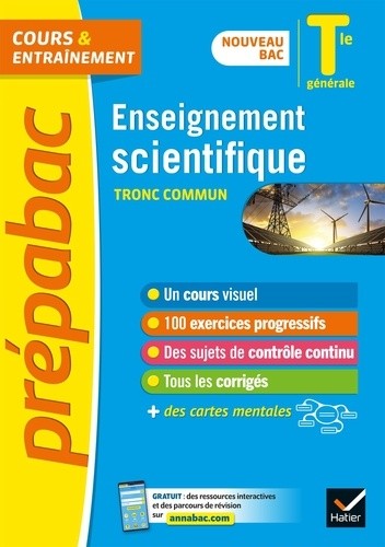  Enseignement scientifique tronc commun Tle générale  
