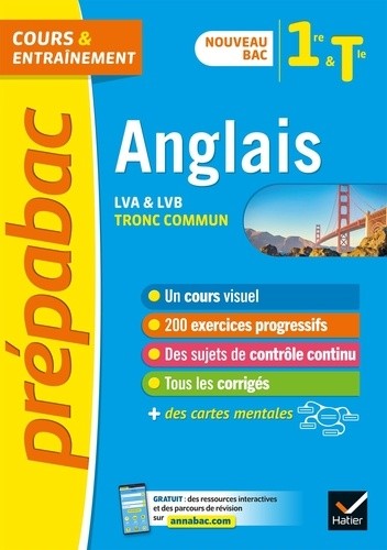  Anglais LV1 & LV2 tronc commun 1re Tle  
