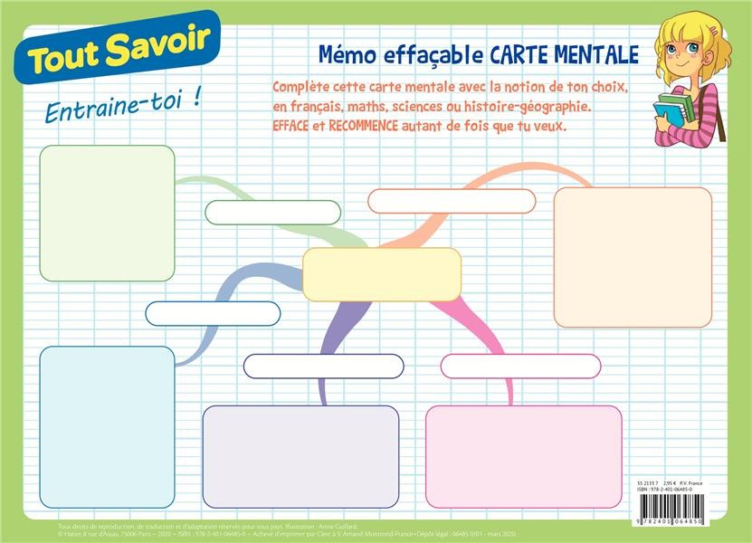 Tout Savoir M mo Effacable Carte Mentale Cahier De Vacance Tout Savoir M mo Effacable Carte Mentale Cahier De Vacance