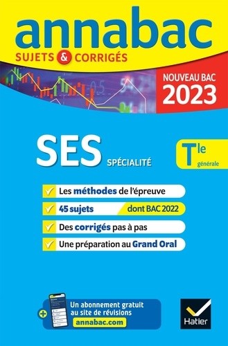  SES spécialité Tle générale - Sujets & corrigés  