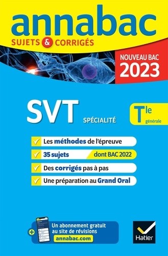  SVT spécialité Tle générale - Sujets & corrigés  