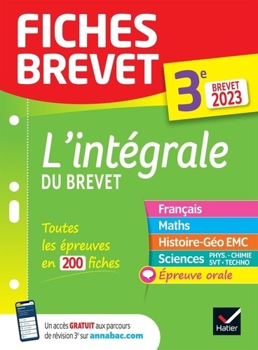  L'intégrale du Brevet 3e  