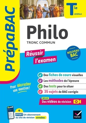  Philosophie Tle générale - Prépabac Réussir l'examen - Bac 2024 - nouveau programme de Terminale 