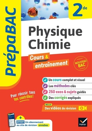 Prépabac Physique-chimie 2de - nouveau programme de Seconde   Prépabac Physique-chimie 2de - nouveau programme de Seconde