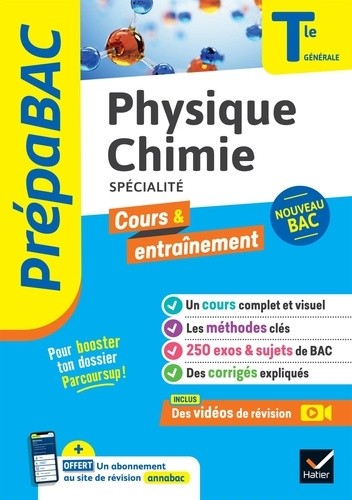 Prépabac Physique-Chimie Tle générale (spécialité) - Bac 2024 - nouveau programme de Terminale   Prépabac Physique-Chimie Tle générale (spécialité) - Bac 2024 - nouveau programme de Terminale