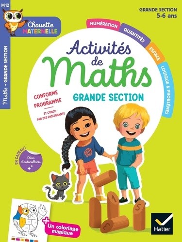  Maternelle Activités de maths Grande Section - 5 ans - Chouette entrainement Par Matière 