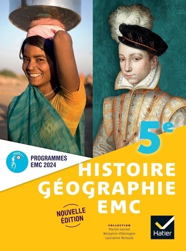  Histoire-Géographie-EMC 5e - Ed. 2024 - Livre élève 