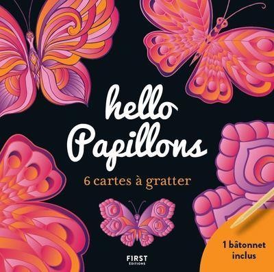  Cartes à gratter mini : hello papillons 