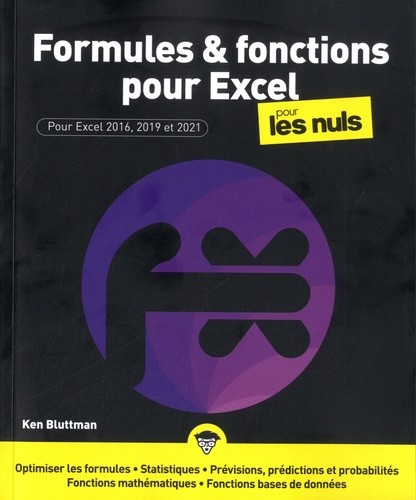  Formules et fonctions pour Excel pour les nuls - Pour Excel 2016, 2019 et 2021  