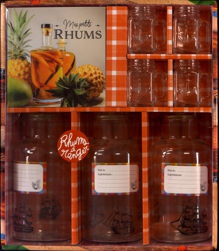  La fabrique à rhums arrangés - Avec 3 bouteilles de 50 cl, 4 shooters et 1 livre de recettes 