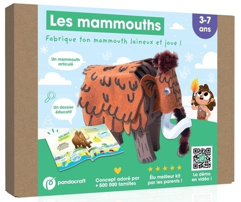  Les mammouths - kit ludo-éducatif 3-7 ans - Créé ton mammouth laineux et joue ! 