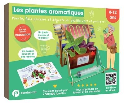 LES PLANTES AROMATIQUES - KIT PANDACRAFT 8-12 ANS