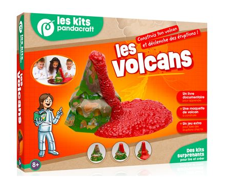 LES VOLCANS - KIT PANDACRAFT DES 8 ANS