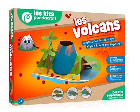 LES VOLCANS - KIT PANDACRAFT DES 3 ANS