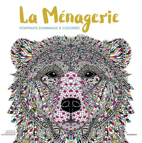  La ménagerie - Portraits d'animaux à colorier 