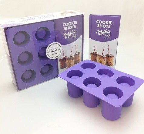  Cookie shots Milka - Avec un moule en silicone  
