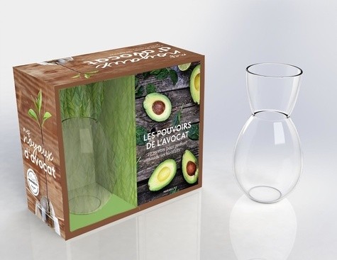 Coffret Le pousse avocat - Faire pousser ses noyaux. Avec 1 vase Coffret Le pousse avocat - Faire pousser ses noyaux. Avec 1 vase
