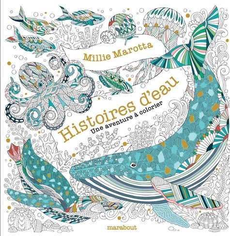  Histoires d'eau - Une aventure sous-marine & livre de coloriage  
