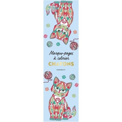 MARQUE-PAGES A COLORIER - CHATONS MARQUE-PAGES A COLORIER - CHATONS