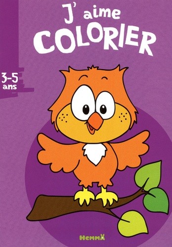  J'aime colorier chouette  
