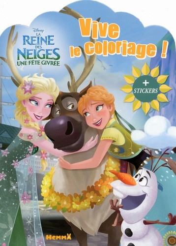  La reine des neiges, une fête givrée - Vive le coloriage ! + stickers 