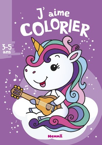  J'aime colorier licorne  