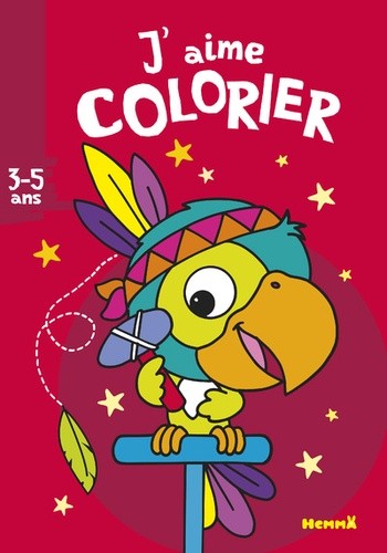  J'aime colorier perroquet-indien  