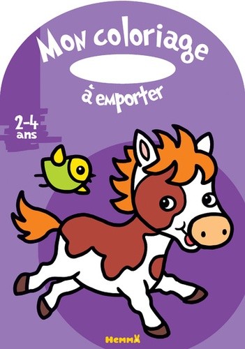  Mon coloriage à emporter poney  