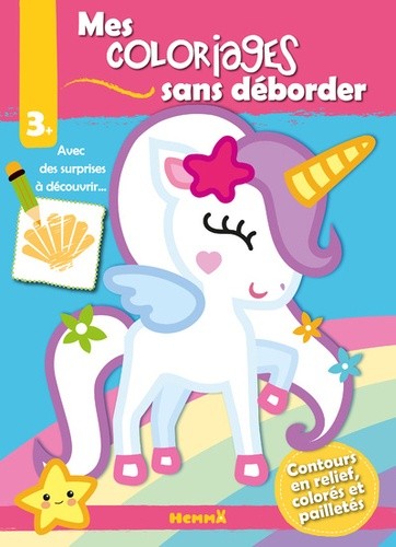  Mes coloriages sans déborder Licorne  