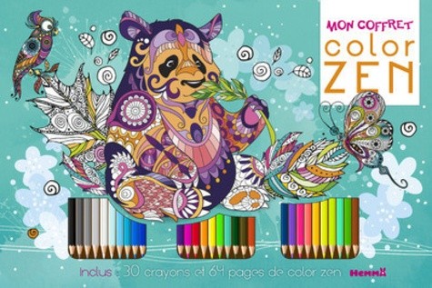  Mon coffret color zen - Avec 30 crayons de couleur  