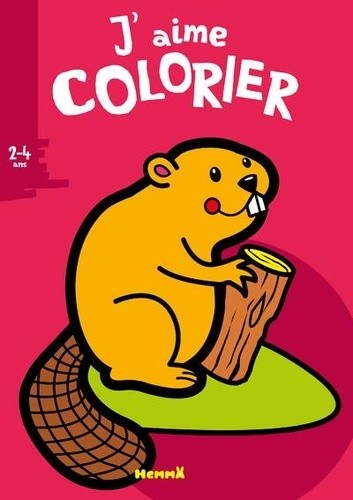  J'aime colorier Castor  