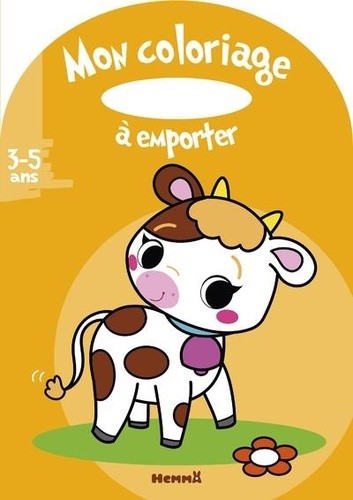  Mon coloriage à emporter (3-5 ans) (Vache) 