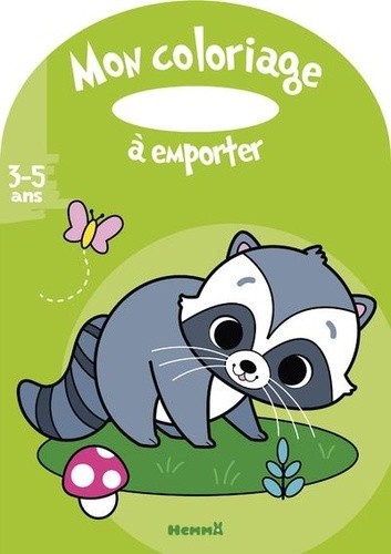  Mon coloriage à emporter (3-5 ans) (Raton-laveur) 