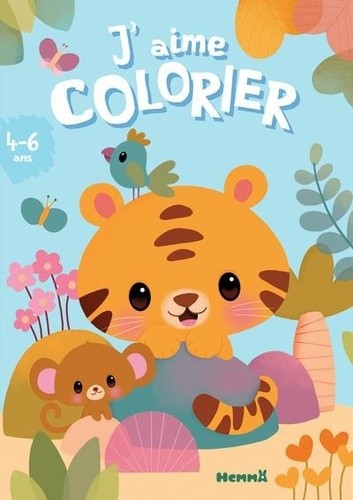  J'aime colorier (4-6 ans) (Tigre et singe) 