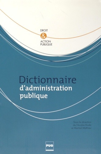  Dictionnaire d'administration publique 