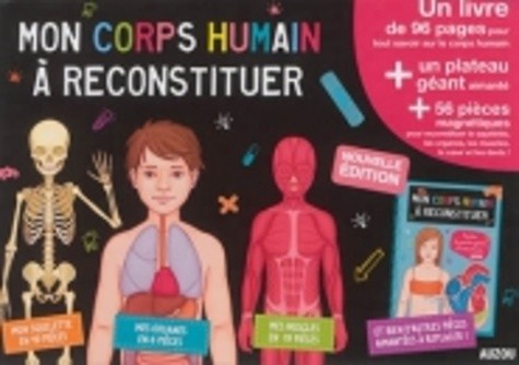  Mon corps humain à reconstituer - Avec un plateau aimanté et 56 pièces magnétiques 