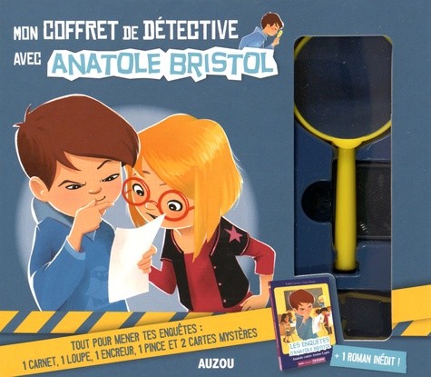  Mon coffret de détective avec Anatole Bristol - Avec 1 carnet, 1 loupe, 1 encreur, 1 pince et 2 cartes mystères 