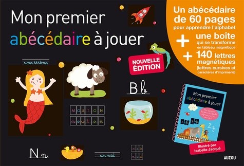  Mon premier abécédaire à jouer - Avec un tableau magnétique et 140 lettres magnétiques 