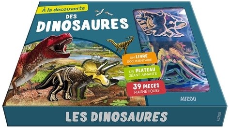  A la découverte des dinosaures - Avec 1 plateau aimanté et 39 pièces magnétiques  