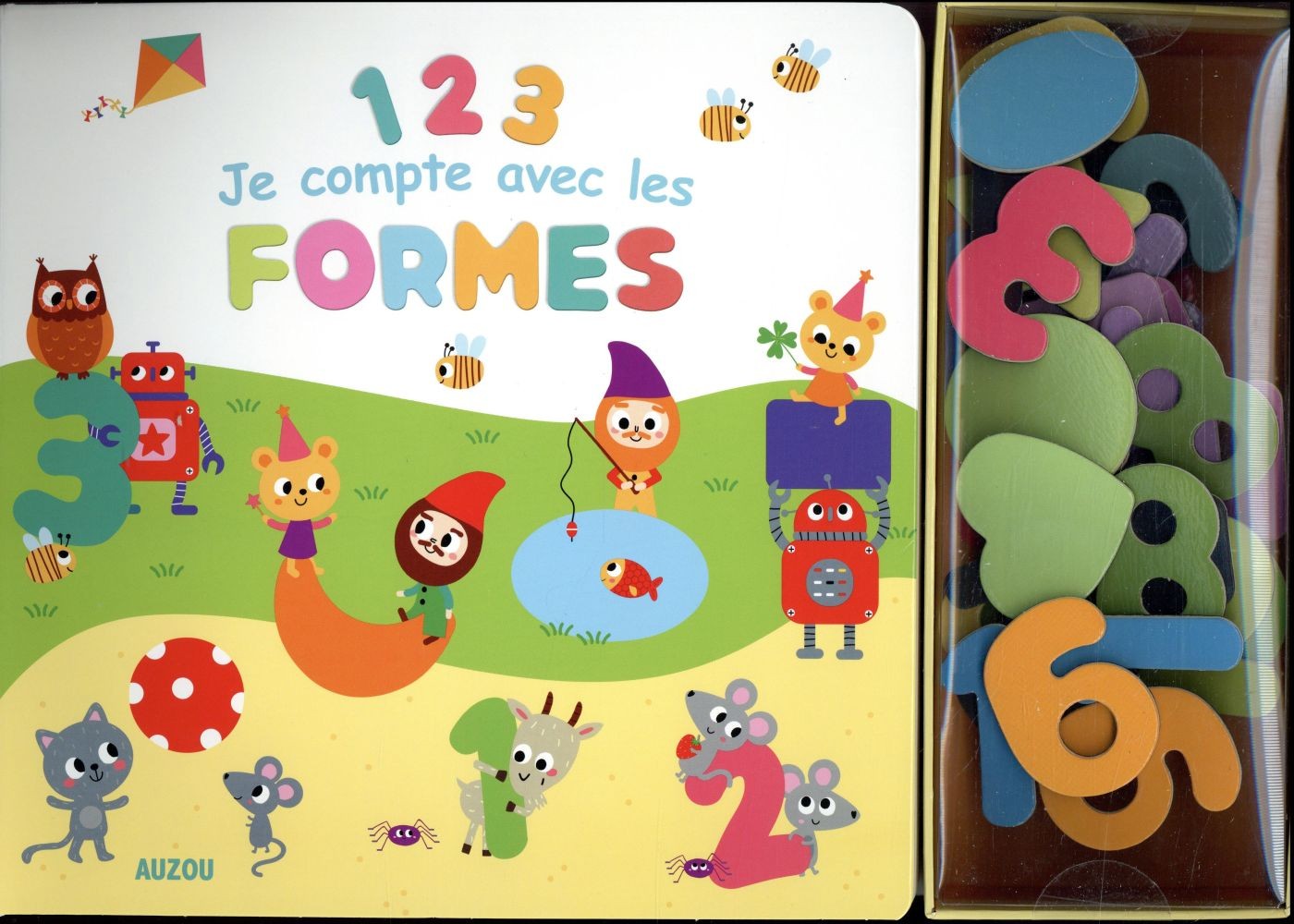  1,2,3 je compte avec les formes ; aimantés 