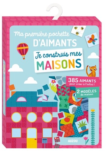  Ma première pochette d'aimants Je construis mes maisons - Avec 385 aimants pour créer à l'infini ! 2 modèles de maison  