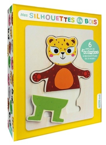  Mes silhouettes en bois - 6 drôles de z'animaux à reconstituer ou à mixer  