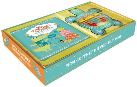  Mon coffret d'éveil musical - Mes comptines du monde à écouter et jouer, avec un kalimba en bois 