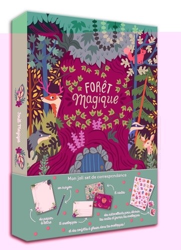 MA PAPETERIE CREATIVE - FORET MAGIQUE - MON JOLI S ET DE CORRESPONDAN