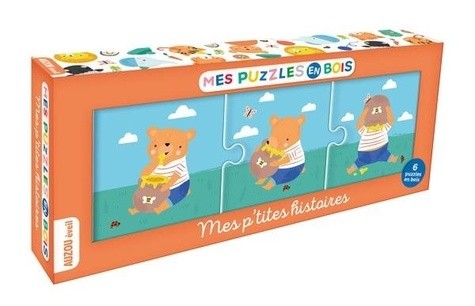  Mes puzzles en bois - Mes p'tites histoires 