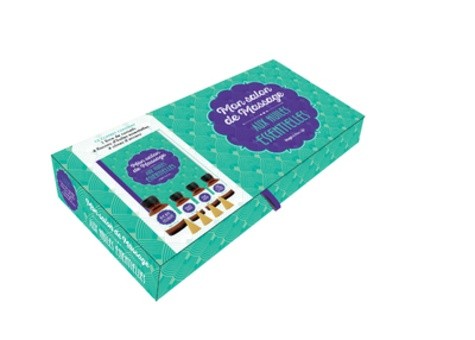 Coffret Mon salon de massage aux huiles essentielles - Avec 4 flacons d'huiles essentielles, 4 cônes d'encens   Coffret Mon salon de massage aux huiles essentielles - Avec 4 flacons d'huiles essentielles, 4 cônes d'encens