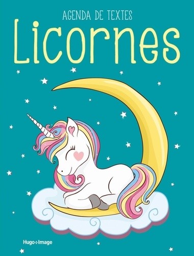  Agenda de texte Licornes  