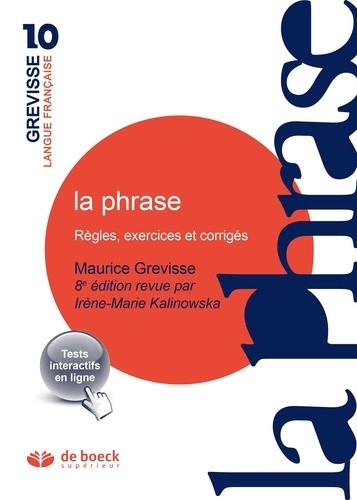  La phrase - Règles, exercices et corrigés  
