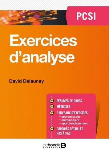  Exercices d'analyse - PCSI  